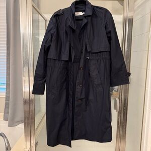 Coach Dark Blue Lightweight  Trench Coat